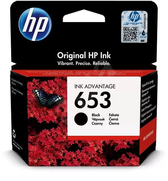 HP Μελάνι Inkjet No.653 Black (3YM75AE)