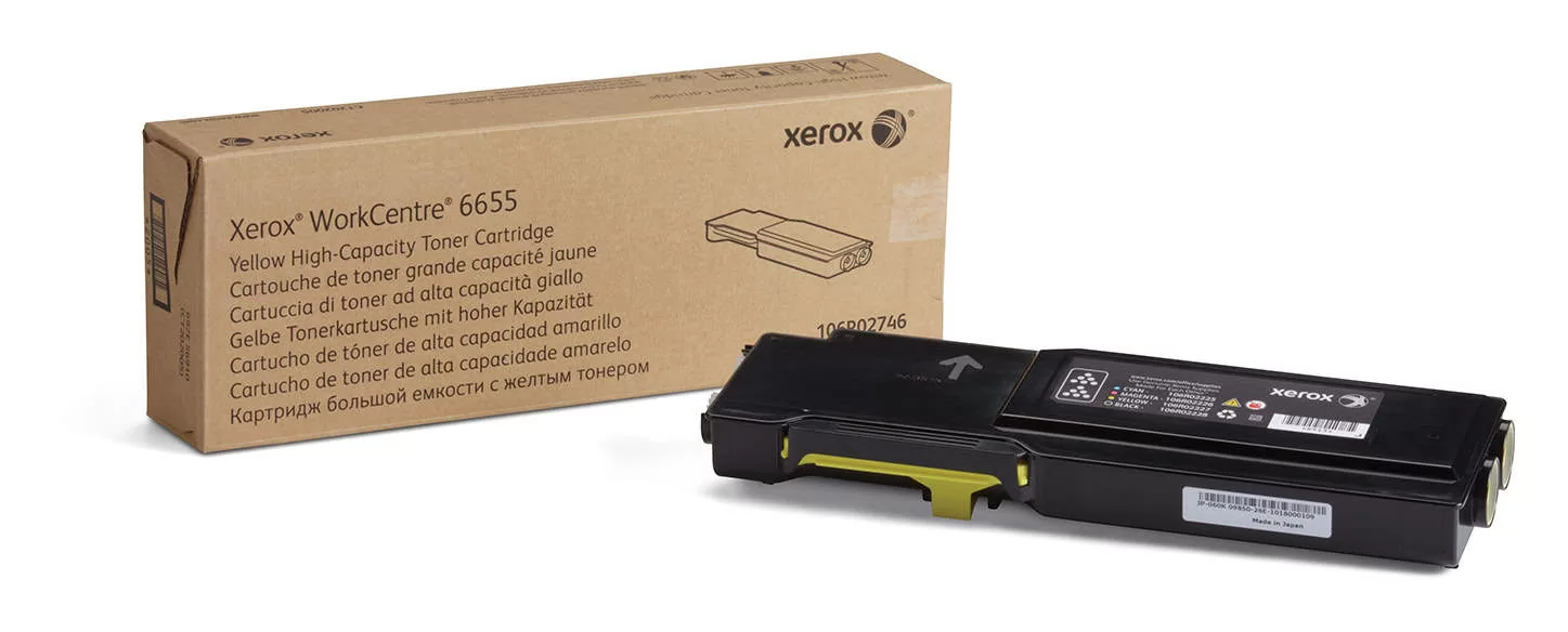 Xerox toner cartridge yellow (106R02746, 106R2746) WC6655 ,7K 3 Xerox toner cartridge yellow (106R02746, 106R2746) WC6655 ,7K
