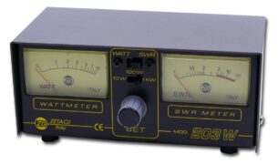 Zetagi 203W Twin SWR Watt Power Meter 3-200mhz