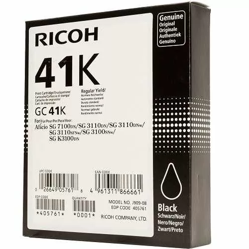 Ricoh Ink cartridge GC 41K Black (405761, GC41K) 3 Ricoh Ink cartridge GC 41K Black (405761, GC41K)