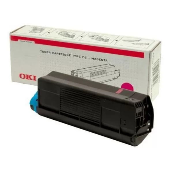 Oki toner Type C6 magenta (42127406) 3 Oki toner Type C6 magenta (42127406)
