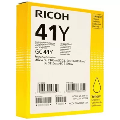 Ricoh μελάνι GC 41Υ yellow (405764, GC41Y) 3 Ricoh μελάνι GC 41Υ yellow (405764, GC41Y)