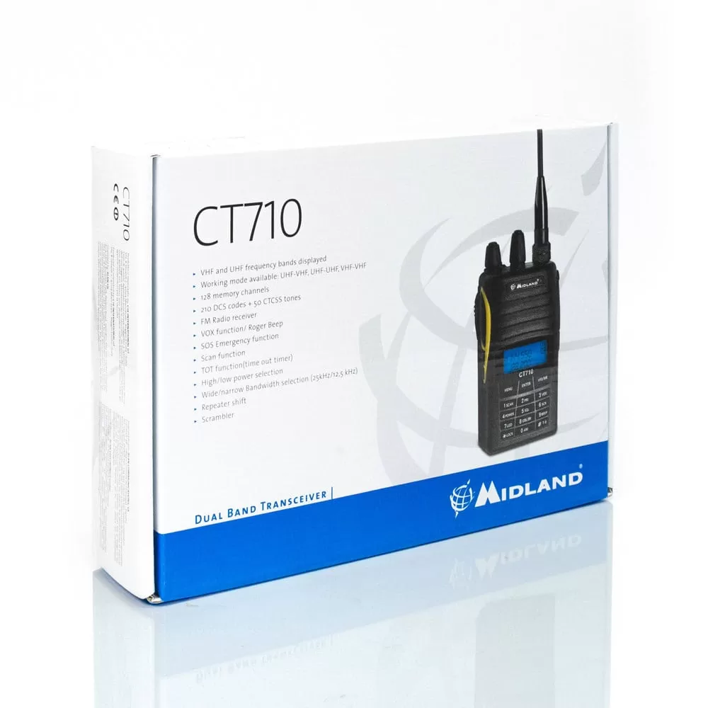 MIDLAND CT-710 Dual Band VHF/UHF Φορητός πομποδέκτης 9 MIDLAND CT-710 Dual Band VHF/UHF Φορητός πομποδέκτης - Image 7