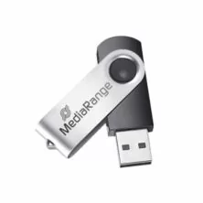 MediaRange USB 2.0 Flash Drive 16GB (Black/Silver)
