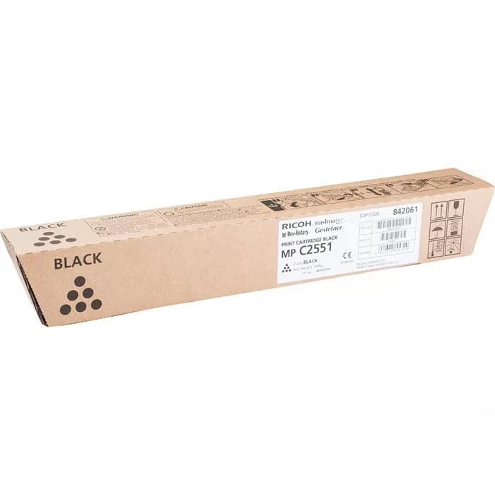 Ricoh MP C2551E Toner Black 842061 10000pgs 3 Ricoh MP C2551E Toner Black 842061 10000pgs