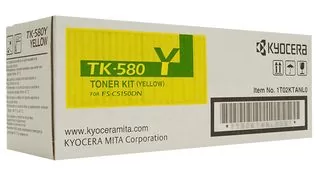 Kyocera TK-580Y Toner Kit Yellow (1T02KTANL0, TK580K) 1