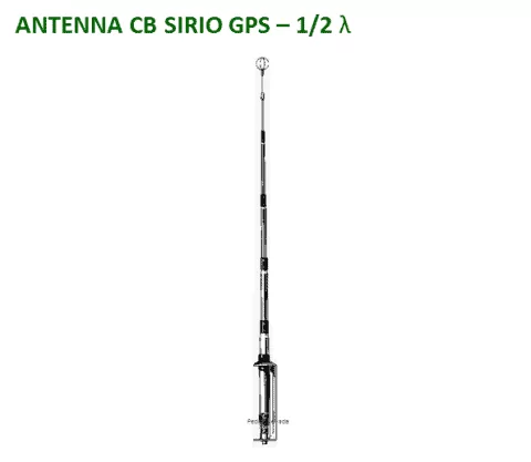 SIRIO GPS 27 Vertical 1/2 Antenna (26-28Mhz) GPS-27 3 SIRIO GPS 27 Vertical 1/2 Antenna (26-28Mhz) GPS-27