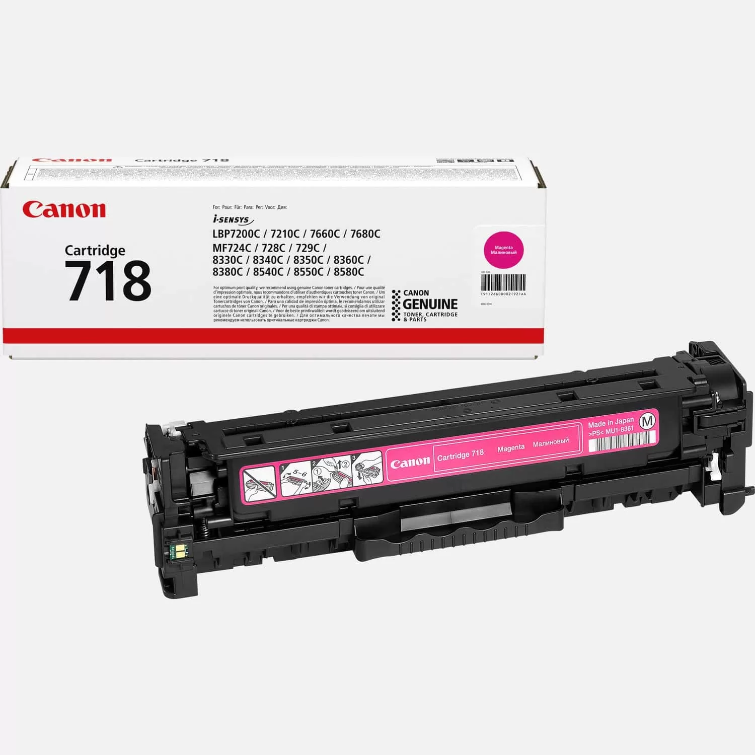 Canon 718 Magenta Original Toner 2.9K Pgs (2660B002) 3 Canon 718 Magenta Original Toner 2.9K Pgs (2660B002)