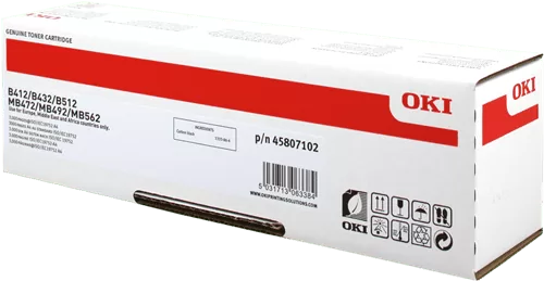 OKI B412/B432/B512 Original Toner Black 3K (45807102) 3 OKI B412/B432/B512 Original Toner Black 3K (45807102)