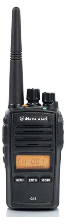 Midland G18 Pro Αδιάβροχος Επαγγελματικός Πομποδέκτης PMR446