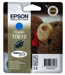 EPSON T0612 Γνήσιο Cyan Μελάνι 250 Pgs (C13T061240)