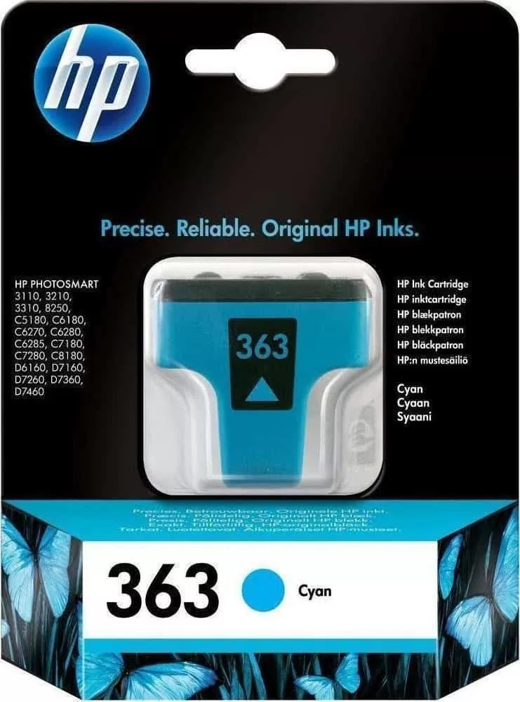 HP no. 363 Γνήσιο Μελάνι Cyan 400 Pgs (C8771EE)