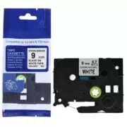 Συμβατή Brother μελανοταινία TZe121 9mm x 8mm - Black on Clear tape 1