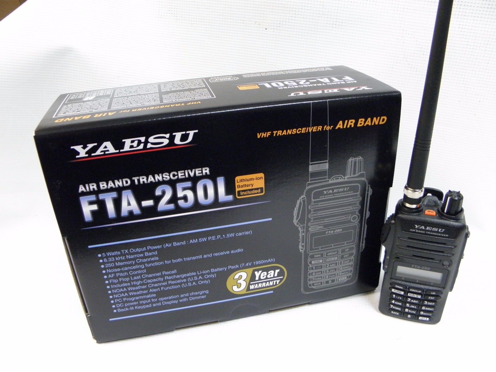 YAESU FTA-250L VHF Airband Φορητός πομποδέκτης – ΑΥΓΟΥΣΤΗΣ