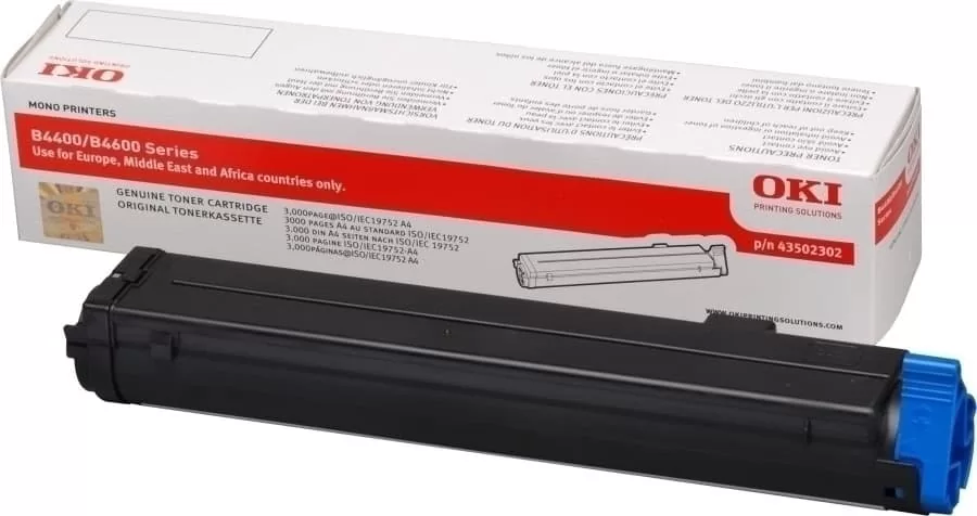 OKI B4400/B4600 Toner Black 3K (43502302)