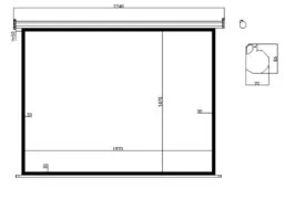MTS-100/4:3 Ηλεκτρικό πανί βιντεοπροβολέα (200x150cm) 2
