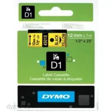 DYMO S0720580 D1 Ταινία Ετικετογράφου 12mm x 7m Black on Yellow (45018)