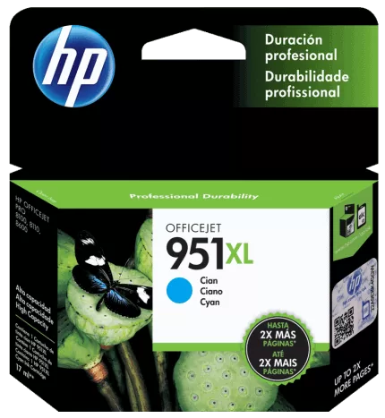 HP No.951XL Γνήσιο Μελάνι Cyan 1.5Κ (CN046AE)