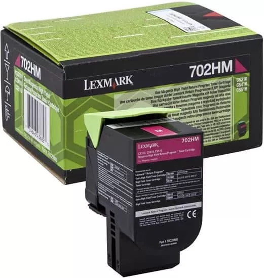 Lexmark toner cartridge return magenta (70C2HM0, 702HM) 3 Lexmark toner cartridge return magenta (70C2HM0, 702HM)