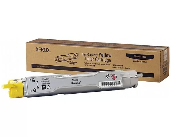 Xerox Toner Cartridge High capacity Yellow (106R01084, 106R1084) Phaser 6300 7k 3 Xerox Toner Cartridge High capacity Yellow (106R01084, 106R1084) Phaser 6300 7k