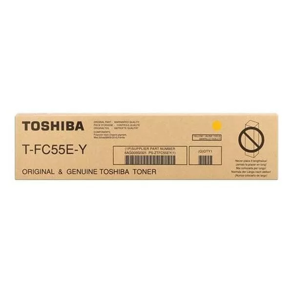 Toshiba toner cartridge yellow (6AK00000117, TFC55EY) 3 Toshiba toner cartridge yellow (6AK00000117, TFC55EY)
