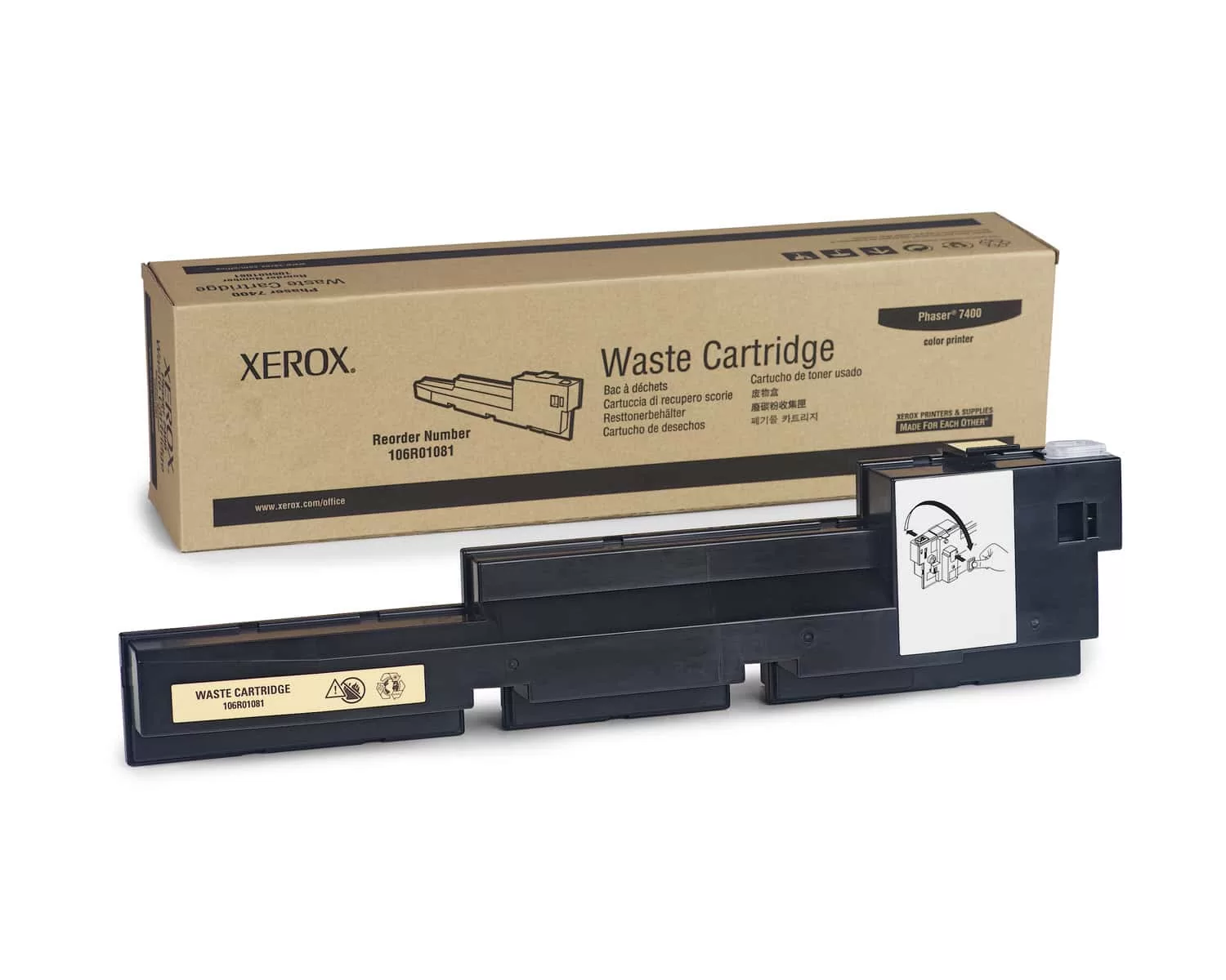 Xerox toner waste bin (106R01081, 106R1081) 3 Xerox toner waste bin (106R01081, 106R1081)