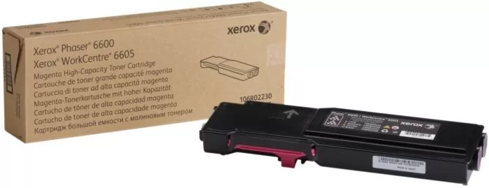 Xerox toner cartridge high capacity magenta (106R02230, 106R2230) ,6K 3 Xerox toner cartridge high capacity magenta (106R02230, 106R2230) ,6K