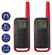 Motorola T62 PMR446 2-Way Walkie Talkie Radio Twin Pack εμβέλεια έως 8km - Red 2 Motorola T62 PMR446 2-Way Walkie Talkie Radio Twin Pack εμβέλεια έως 8km - Red 1