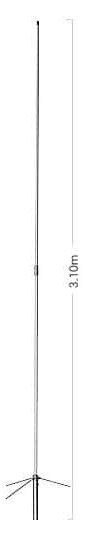 Diamond® Antenna X-300N VHF/UHF Κεραία Βάσεως (3.1m)