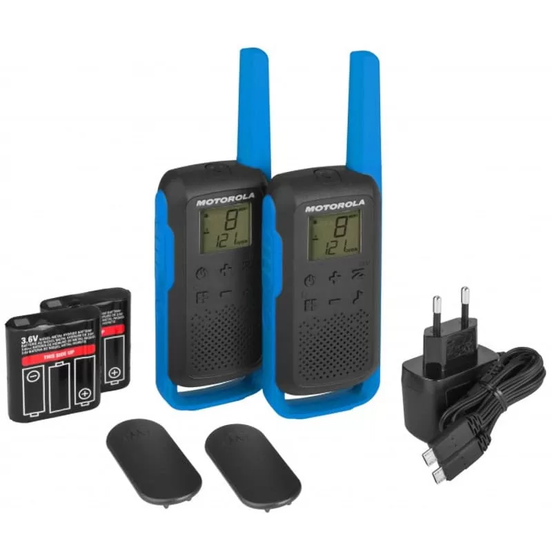 Motorola T62 PMR446 2-Way Walkie Talkie Radio Twin Pack εμβέλεια έως 8km - Blue 6 Motorola T62 PMR446 2-Way Walkie Talkie Radio Twin Pack εμβέλεια έως 8km - Blue - Image 4