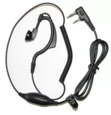 TalkLine TA-1222S-MLD Μικρoακουστικό σιλικόνης με πλήκτρο PTT & σπιράλ 2 pin Midland