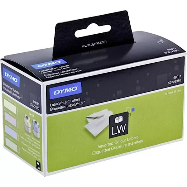 Dymo LabelWriter 99011 Colour Labels S0722380 3 Dymo LabelWriter 99011 Colour Labels S0722380