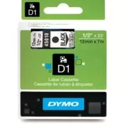 Dymo 45010 Black on Clear - 1/2"x 12" Tape (S0720500) 12mm x 7 m 1 Dymo 45010 Black on Clear - 1/2"x 12" Tape (S0720500) 12mm x 7 m