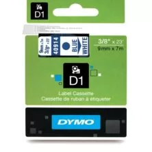 Dymo 40914 Blue on White - 3/8" Tape (S0720690)
