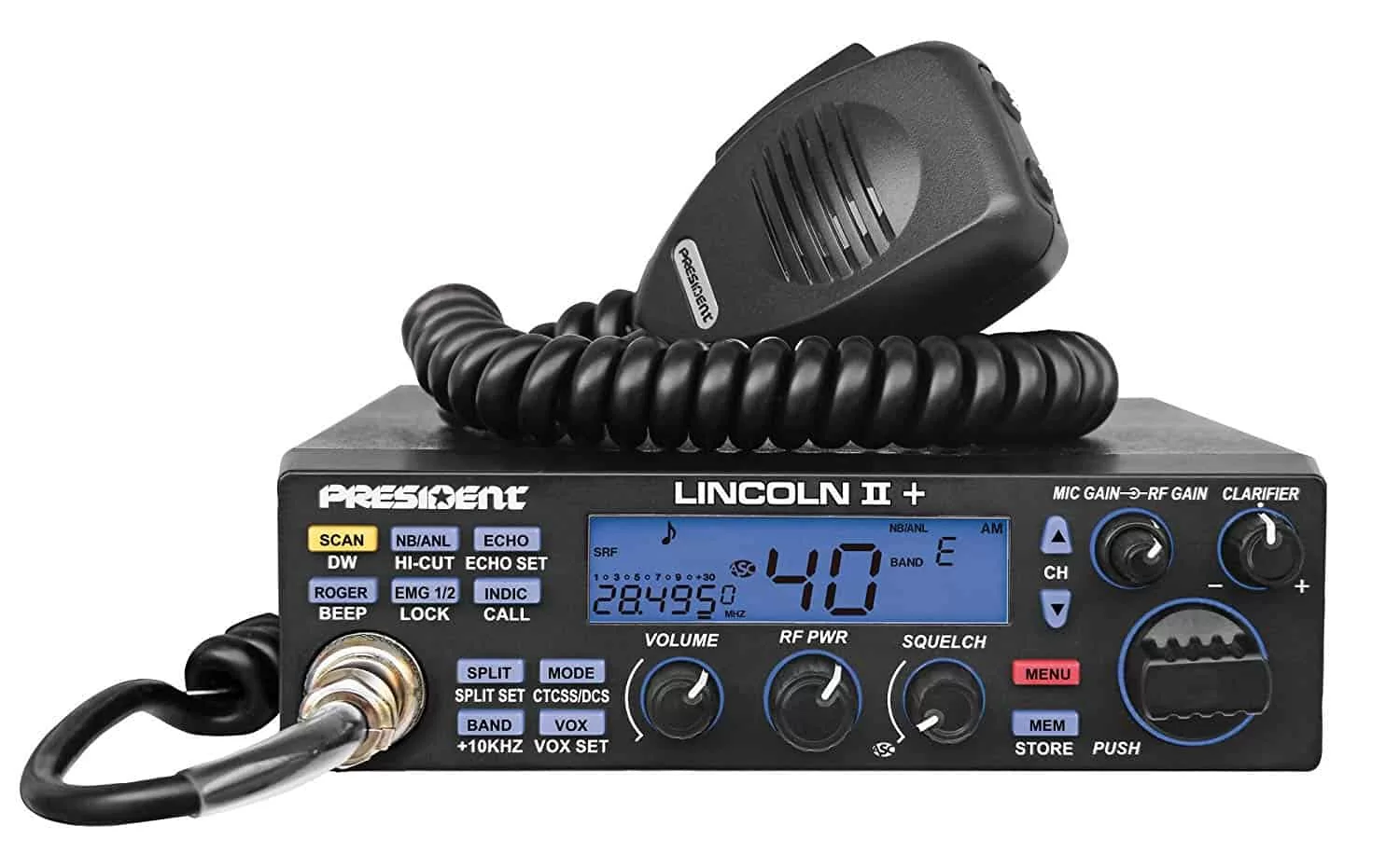 PRESIDENT LINCOLN II + (V3) Πολυκαναλικό Amater Radio AM / FM / LSB / USB / CW 5 PRESIDENT LINCOLN II + (V3) Πολυκαναλικό Amater Radio AM / FM / LSB / USB / CW - Image 3