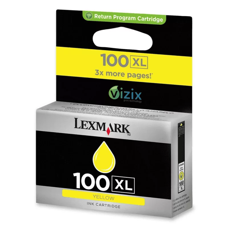 Lexmark 100XL Yellow Μελάνι (14N1071E) 3 Lexmark 100XL Yellow Μελάνι (14N1071E)