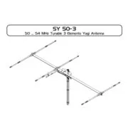 Sirio 50-54Mhz SY 50-3 A3 elements Yagi Antenna (6m)