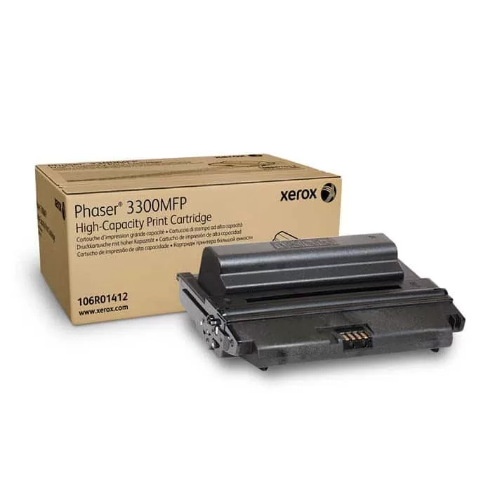 Xerox Toner Cartridge Black (106R01412, 106R1412) PHASER 3300 8K 3 Xerox Toner Cartridge Black (106R01412, 106R1412) PHASER 3300 8K