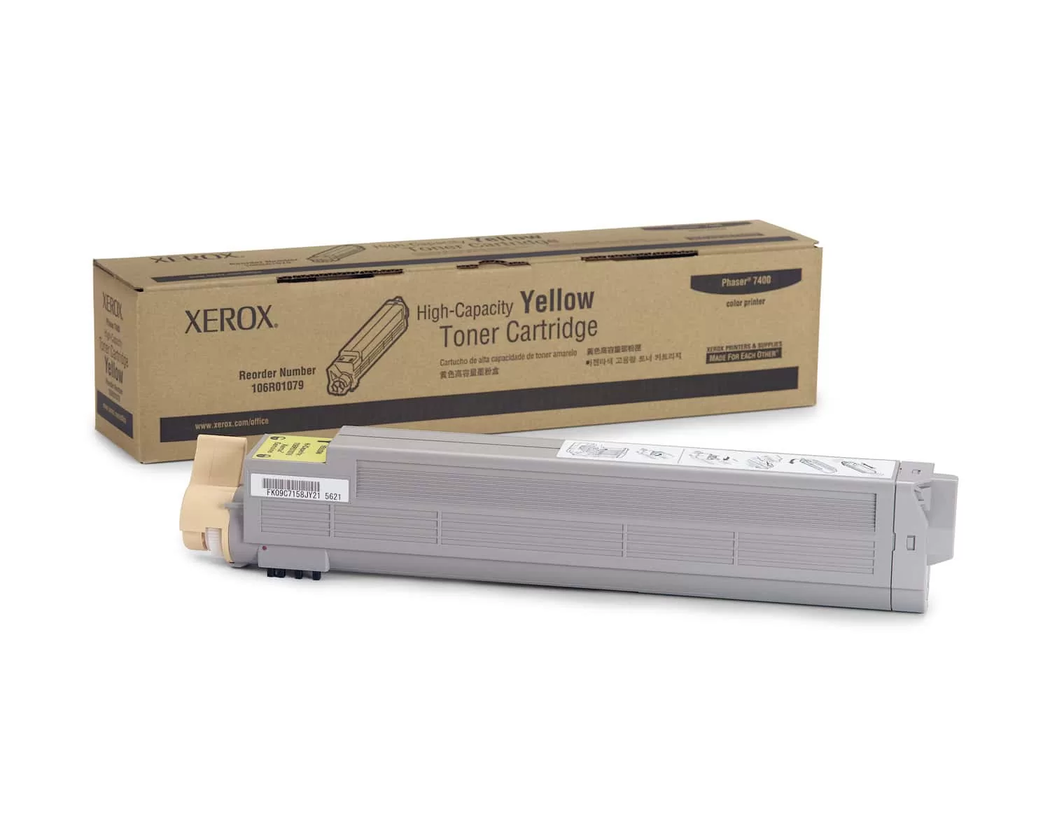Xerox Toner Cartridge High Capacity Yellow (106R01079, 106R1079) ,18K 3 Xerox Toner Cartridge High Capacity Yellow (106R01079, 106R1079) ,18K