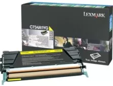 Lexmark toner cartridge return yellow (C734A1YG, 0C734A1YG) ,6K