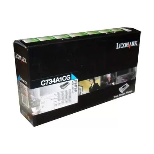 Lexmark toner cartridge return cyan (C734A1CG, 0C734A1CG) ,6K 3 Lexmark toner cartridge return cyan (C734A1CG, 0C734A1CG) ,6K