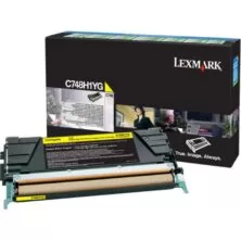 Lexmark toner cartridge return yellow (C748H1YG, 0C748H1YG) ,10K