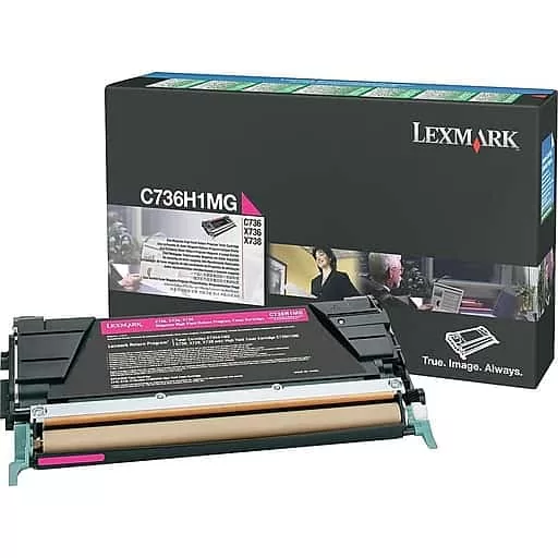 Lexmark toner cartridge return magenta C736 (C736H1MG, 0C736H1MG) , 10K 3 Lexmark toner cartridge return magenta C736 (C736H1MG, 0C736H1MG) , 10K