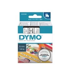 Dymo D1 43613 Ετικέτες - 6mm x 7m Black On White (S0720780)