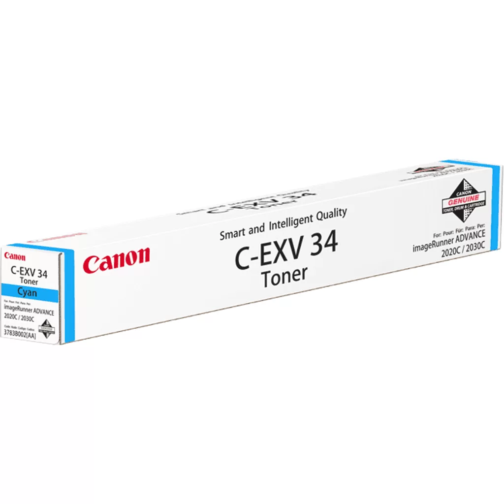 Canon toner cartridge cyan (3783B002, CEXV34), 19K 3 Canon toner cartridge cyan (3783B002, CEXV34), 19K