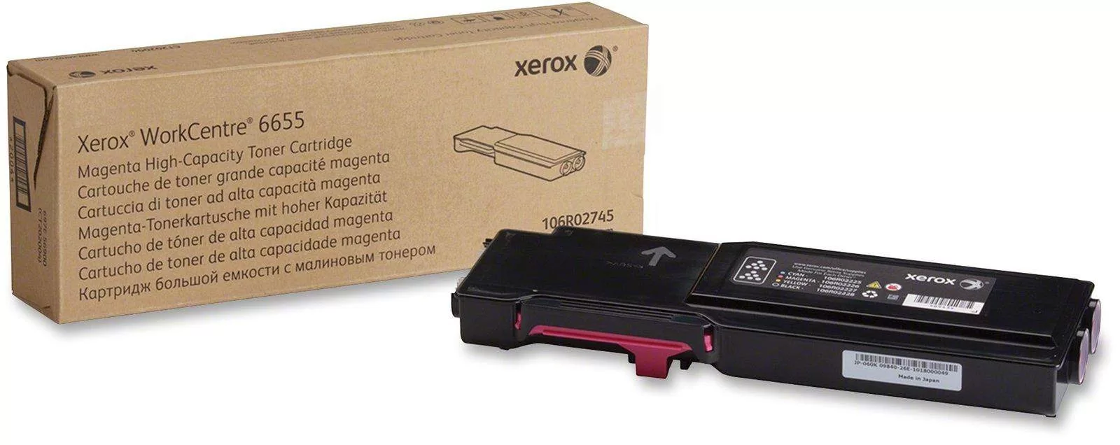 Xerox Toner Cartridge Magenta, WC 6655 (106R02745, 106R2745) ,7K 3 Xerox Toner Cartridge Magenta, WC 6655 (106R02745, 106R2745) ,7K
