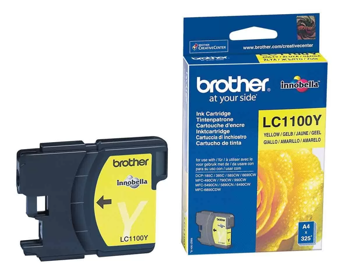 Brother printcartridge yellow (LC1100Y) ,325pgs 3 Brother printcartridge yellow (LC1100Y) ,325pgs