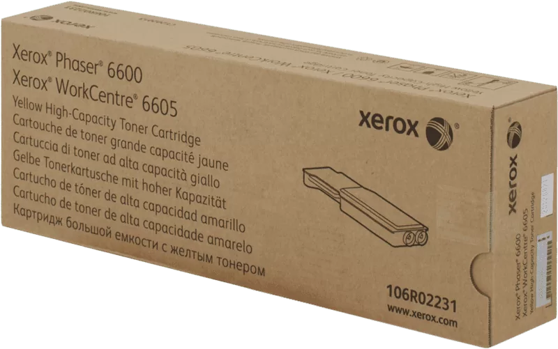 Xerox Toner Cartridge High Capacity Yellow (106R02231, 106R2231) ,6K 3 Xerox Toner Cartridge High Capacity Yellow (106R02231, 106R2231) ,6K