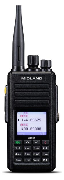 Midland CT990 EBR Αδιάβροχος Φορητός Πομποδέκτης VHF/UHF 10W
