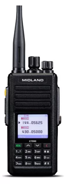 Midland CT990 EBR Αδιάβροχος Φορητός Πομποδέκτης VHF/UHF 10W